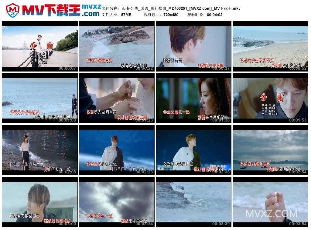 正伟-分离_国语_流行歌曲_MD403251